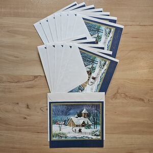 Vintage Greeting Cards Holiday Christmas Set of 13